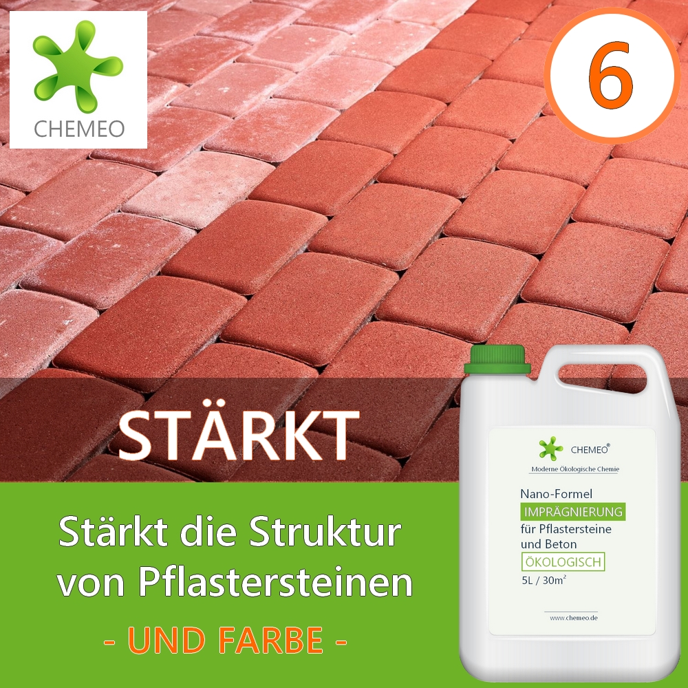 Imprägnierung für Pflastersteine und Beton (100% ökologisch), 5L für 30m², 5 Jahre Schutz, mit Kostenlose Extras – Bild 7