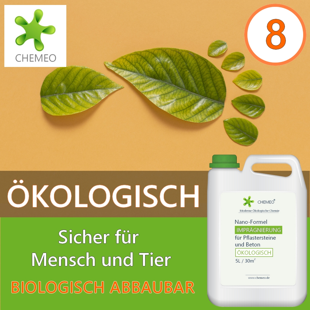 Imprägnierung für Pflastersteine und Beton (100% ökologisch), 5L für 30m², 5 Jahre Schutz, mit Kostenlose Extras – Bild 9